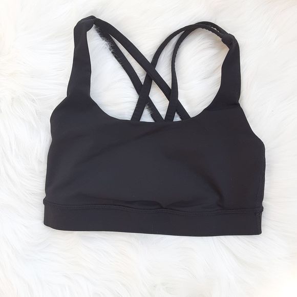 lululemon athletica Other - Lululemon Black 4 Strap Energy Bra Size  2